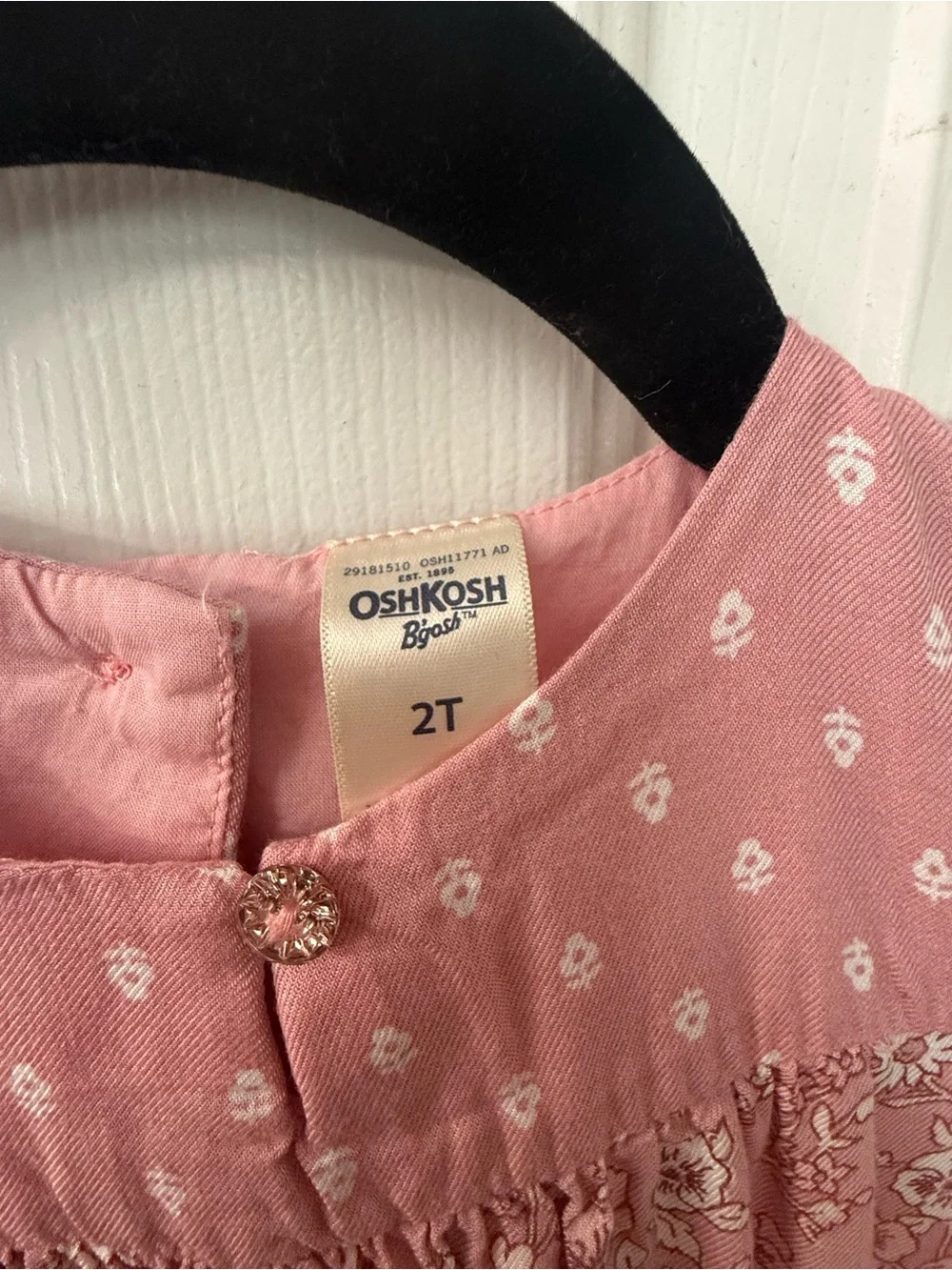OshKosh B'gosh Dusty Pink Floral Cotton Dress
